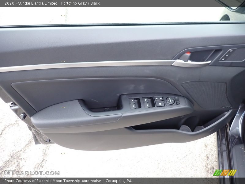 Portofino Gray / Black 2020 Hyundai Elantra Limited