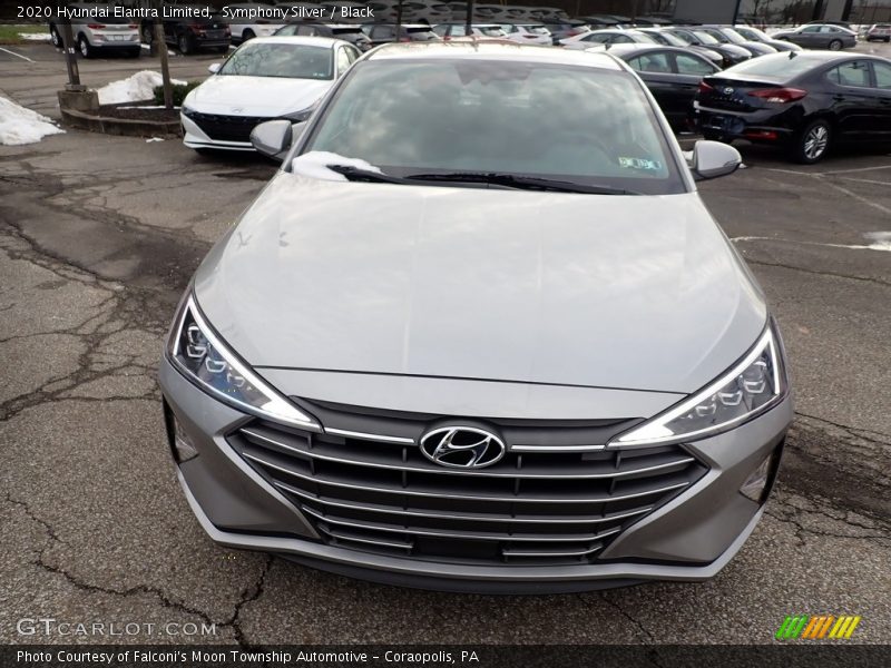 Symphony Silver / Black 2020 Hyundai Elantra Limited