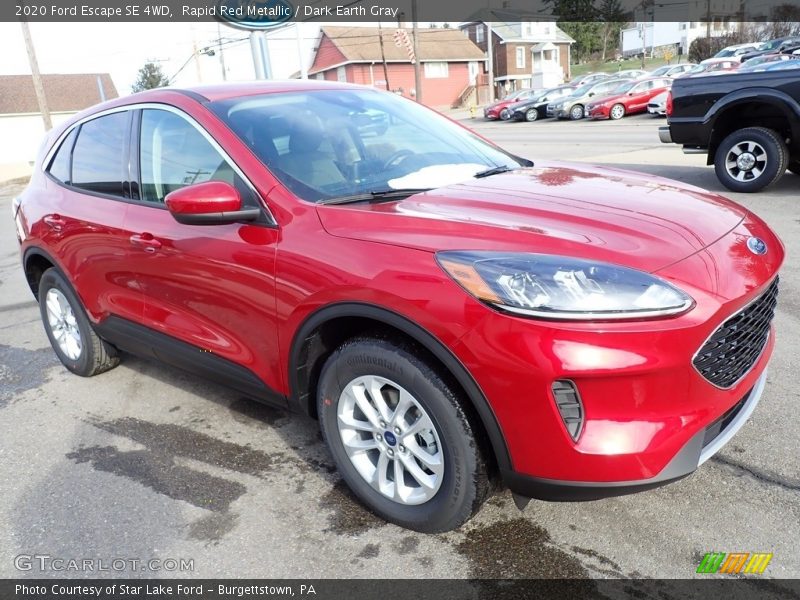 Rapid Red Metallic / Dark Earth Gray 2020 Ford Escape SE 4WD