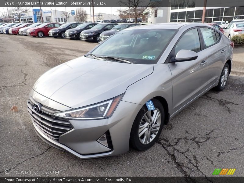 Stellar Silver / Black 2020 Hyundai Elantra Value Edition