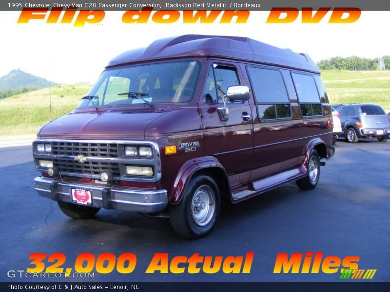 Radisson Red Metallic / Bordeaux 1995 Chevrolet Chevy Van G20 Passenger Conversion