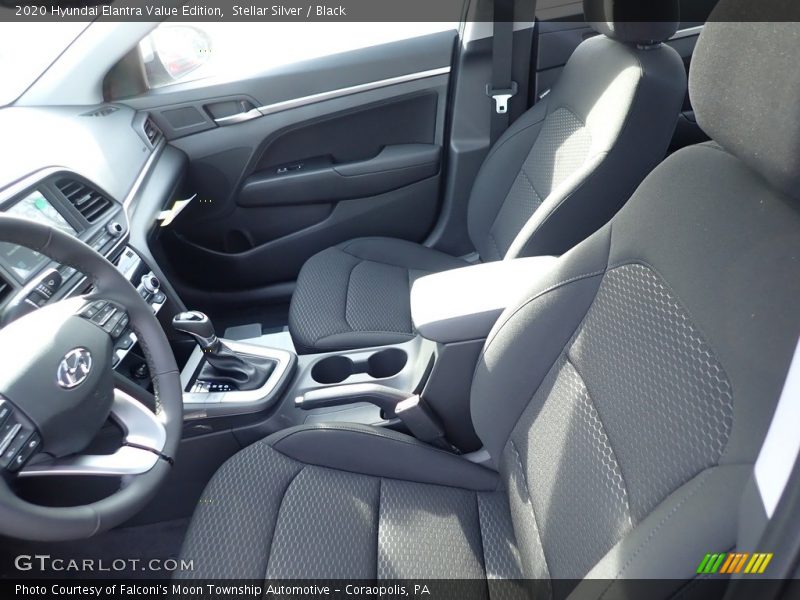 Stellar Silver / Black 2020 Hyundai Elantra Value Edition
