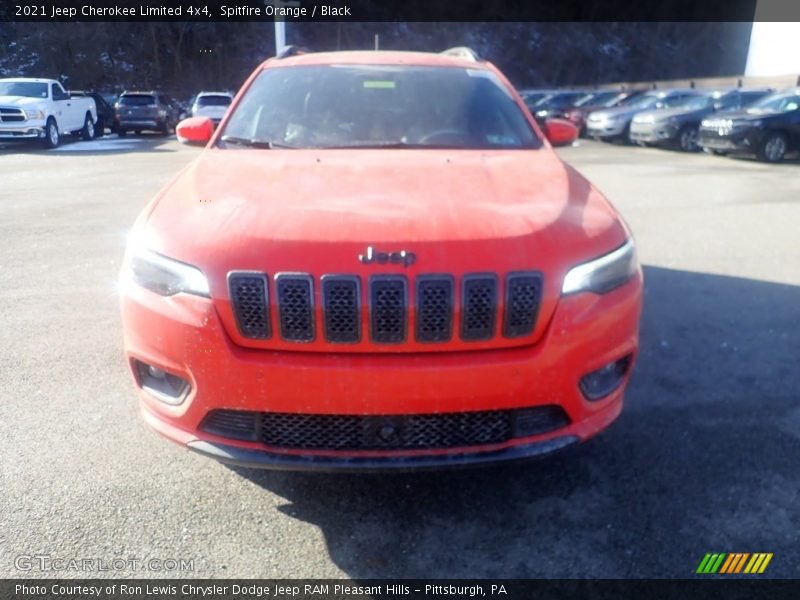 Spitfire Orange / Black 2021 Jeep Cherokee Limited 4x4