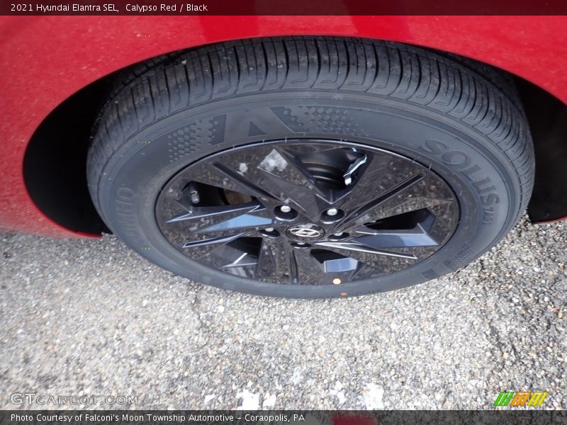 Calypso Red / Black 2021 Hyundai Elantra SEL