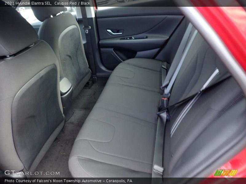 Calypso Red / Black 2021 Hyundai Elantra SEL