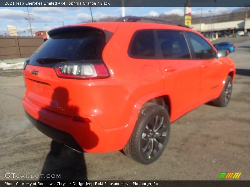 Spitfire Orange / Black 2021 Jeep Cherokee Limited 4x4
