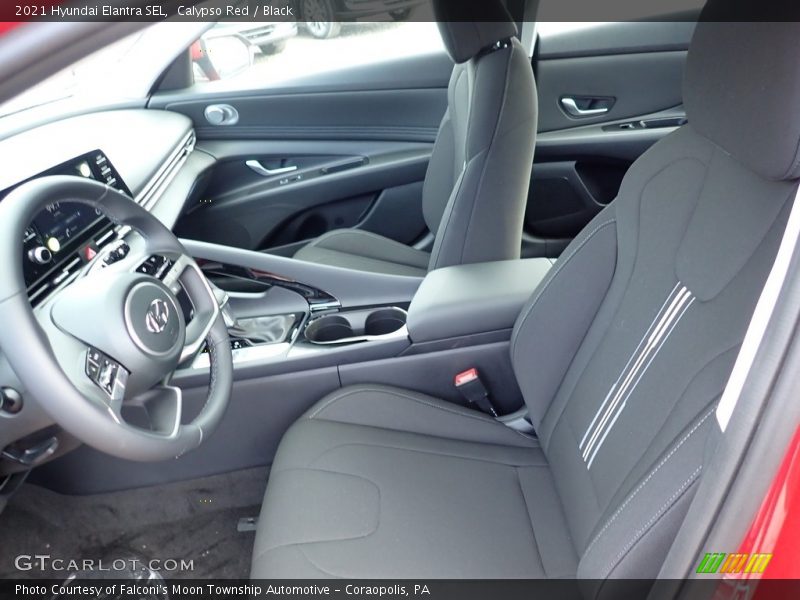 Calypso Red / Black 2021 Hyundai Elantra SEL