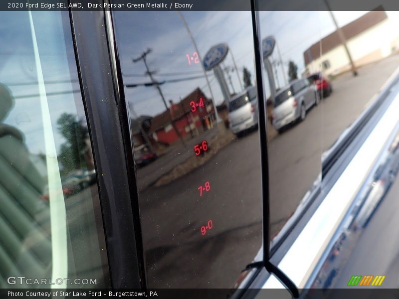 Dark Persian Green Metallic / Ebony 2020 Ford Edge SEL AWD