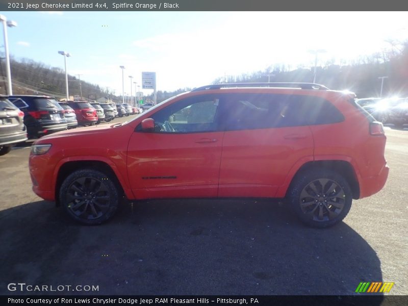 Spitfire Orange / Black 2021 Jeep Cherokee Limited 4x4