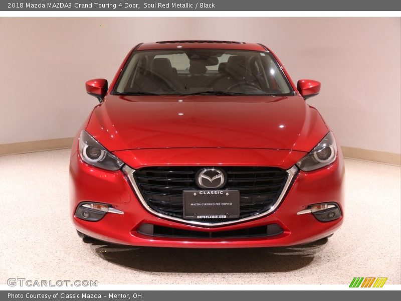 Soul Red Metallic / Black 2018 Mazda MAZDA3 Grand Touring 4 Door