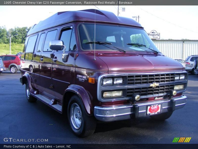Radisson Red Metallic / Bordeaux 1995 Chevrolet Chevy Van G20 Passenger Conversion