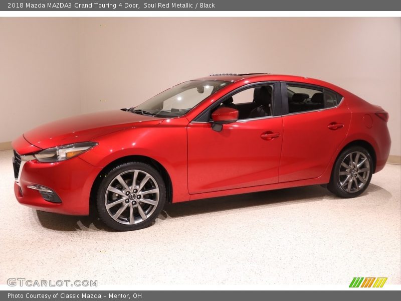 Soul Red Metallic / Black 2018 Mazda MAZDA3 Grand Touring 4 Door