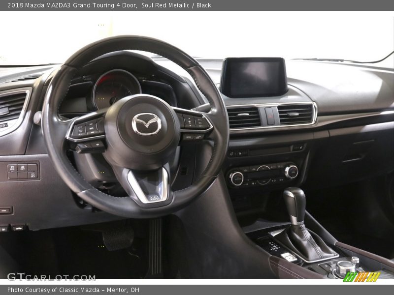 Soul Red Metallic / Black 2018 Mazda MAZDA3 Grand Touring 4 Door