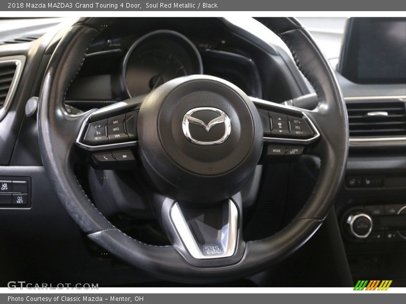 Soul Red Metallic / Black 2018 Mazda MAZDA3 Grand Touring 4 Door