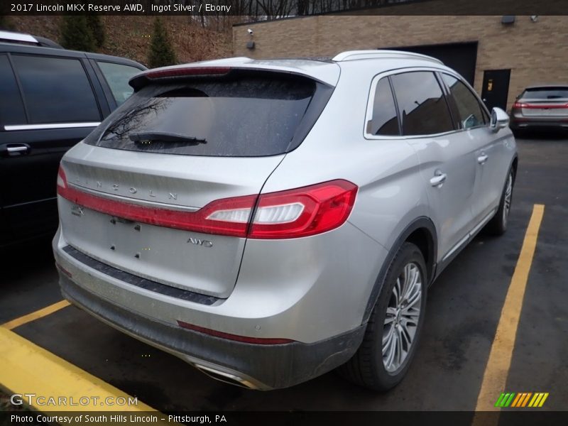 Ingot Silver / Ebony 2017 Lincoln MKX Reserve AWD