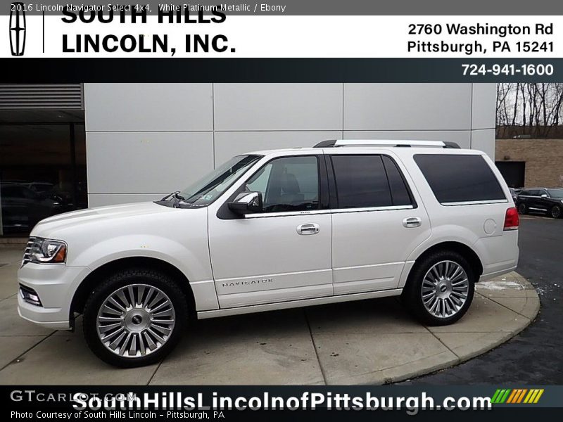 White Platinum Metallic / Ebony 2016 Lincoln Navigator Select 4x4