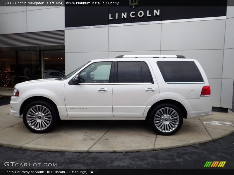  2016 Navigator Select 4x4 White Platinum Metallic
