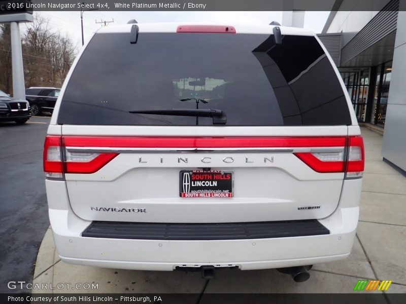White Platinum Metallic / Ebony 2016 Lincoln Navigator Select 4x4