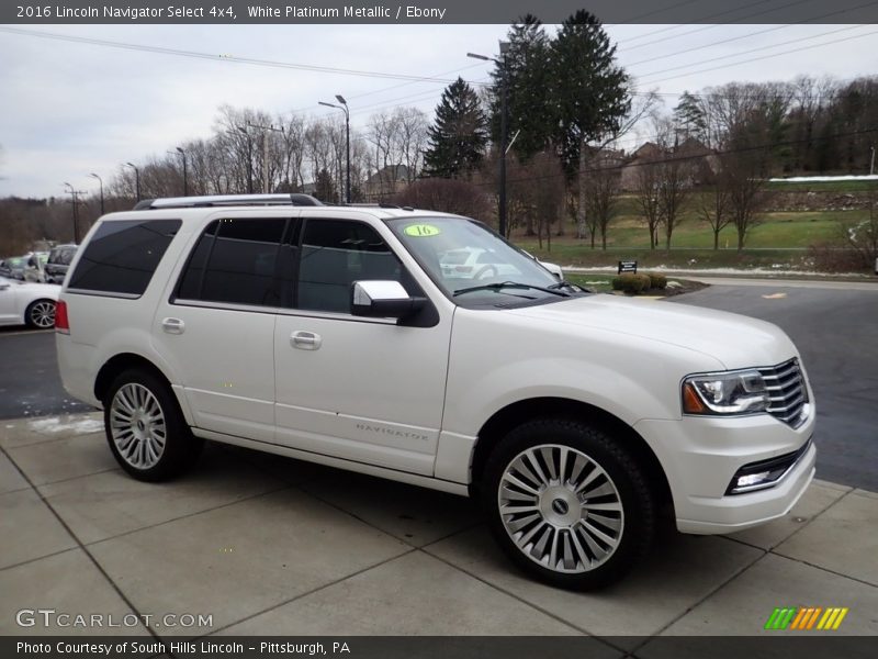  2016 Navigator Select 4x4 White Platinum Metallic