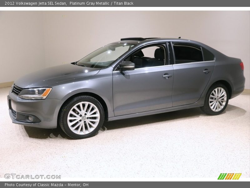 Platinum Gray Metallic / Titan Black 2012 Volkswagen Jetta SEL Sedan