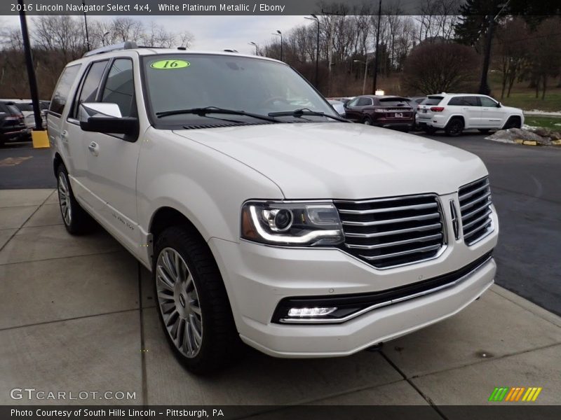 White Platinum Metallic / Ebony 2016 Lincoln Navigator Select 4x4
