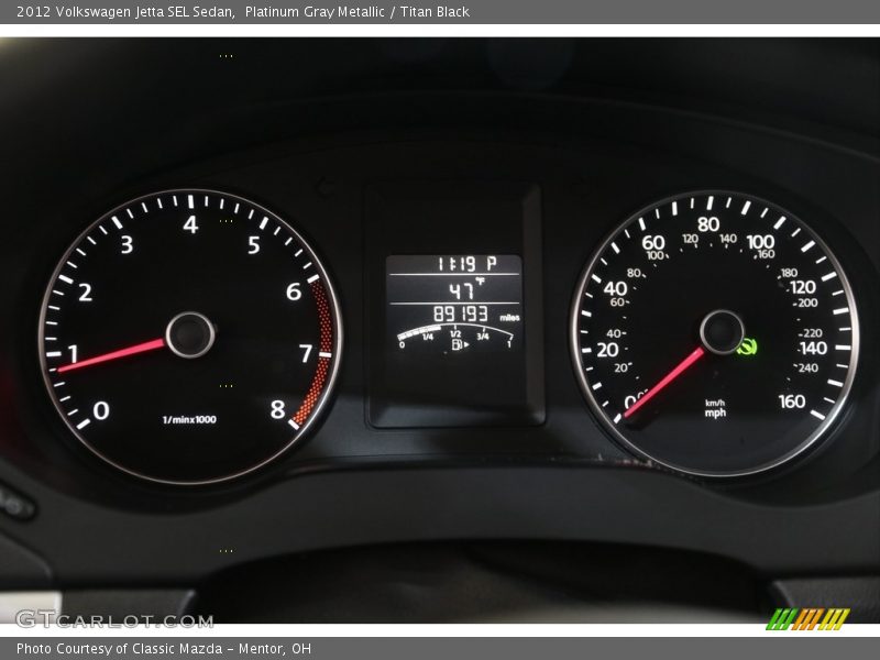 Platinum Gray Metallic / Titan Black 2012 Volkswagen Jetta SEL Sedan