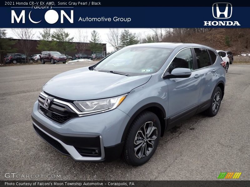 Sonic Gray Pearl / Black 2021 Honda CR-V EX AWD