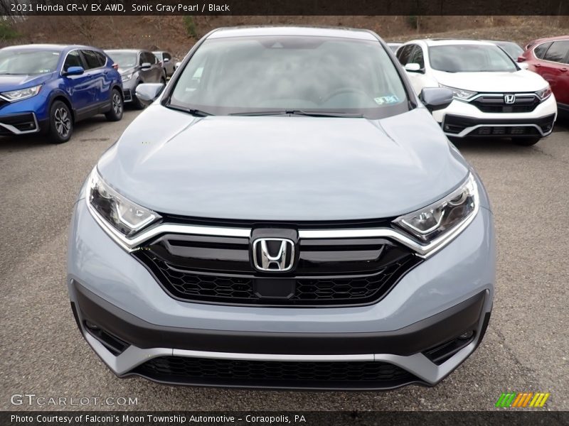 Sonic Gray Pearl / Black 2021 Honda CR-V EX AWD