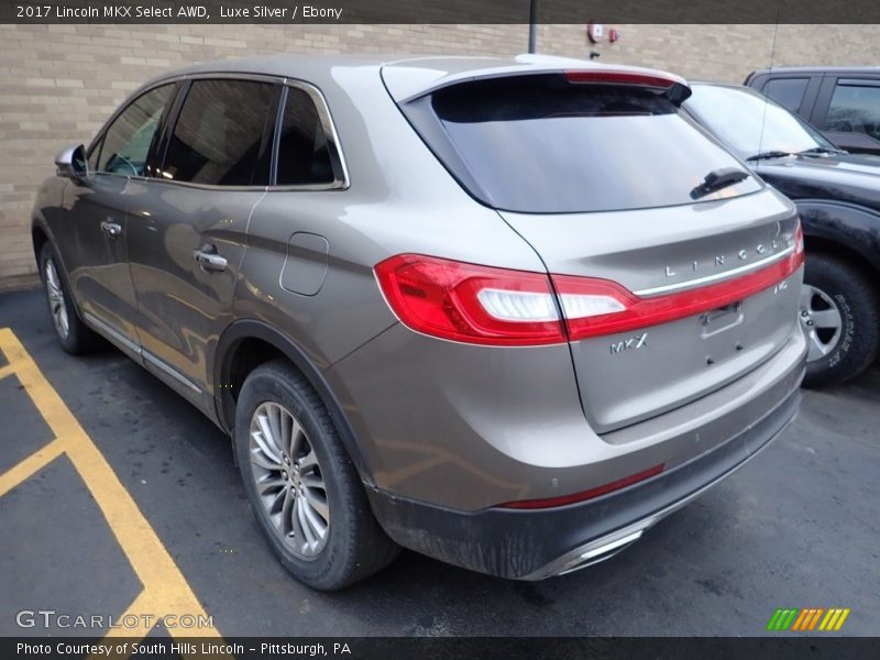 Luxe Silver / Ebony 2017 Lincoln MKX Select AWD