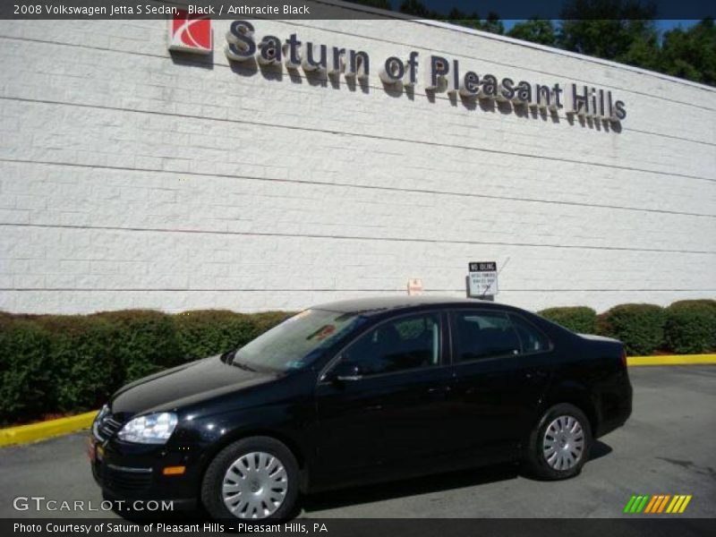 Black / Anthracite Black 2008 Volkswagen Jetta S Sedan