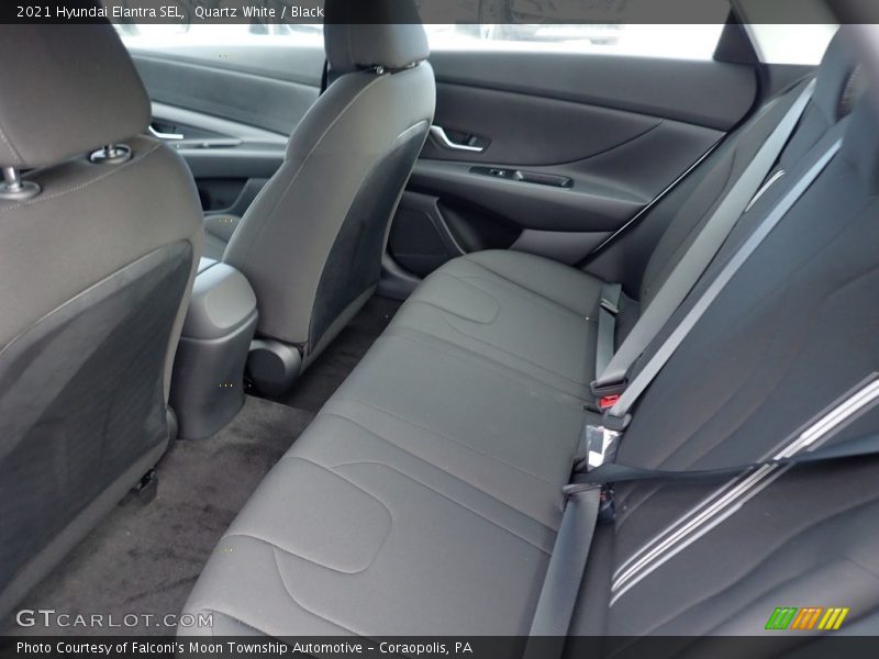 Quartz White / Black 2021 Hyundai Elantra SEL