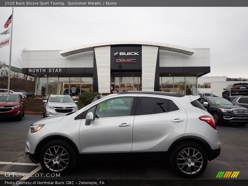 Quicksilver Metallic / Ebony 2018 Buick Encore Sport Touring