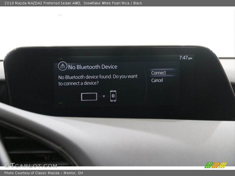 Snowflake White Pearl Mica / Black 2019 Mazda MAZDA3 Preferred Sedan AWD
