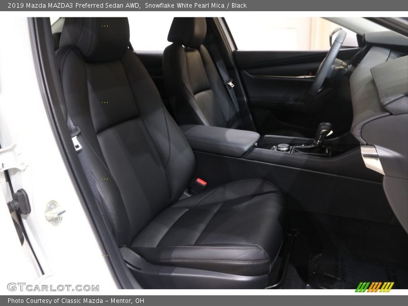 Snowflake White Pearl Mica / Black 2019 Mazda MAZDA3 Preferred Sedan AWD