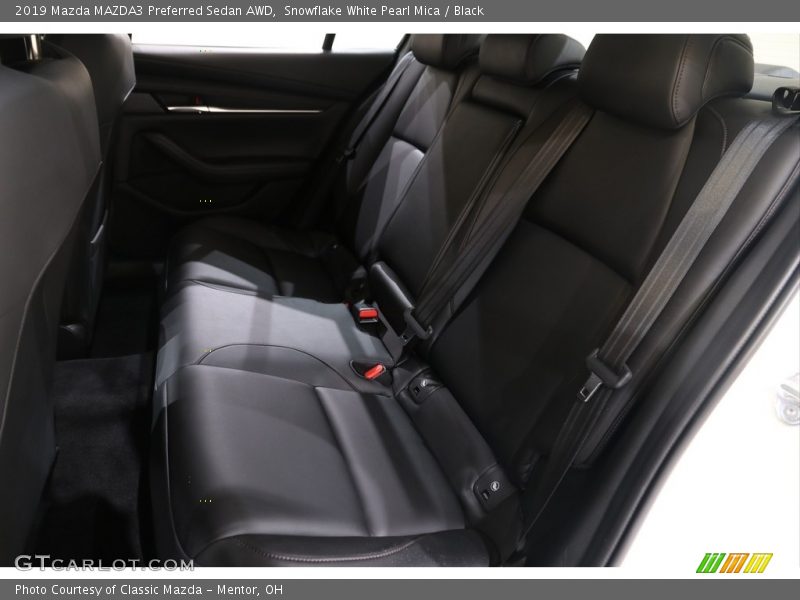 Snowflake White Pearl Mica / Black 2019 Mazda MAZDA3 Preferred Sedan AWD