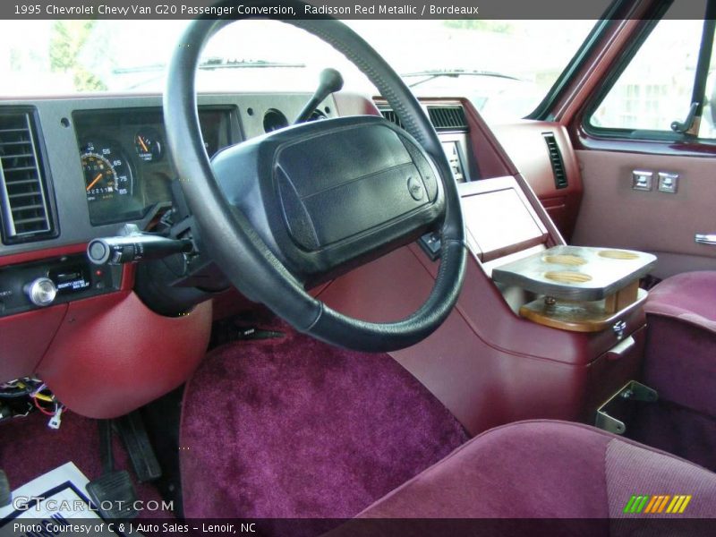 Radisson Red Metallic / Bordeaux 1995 Chevrolet Chevy Van G20 Passenger Conversion