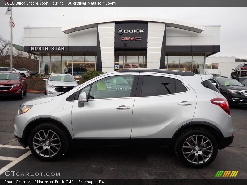 Quicksilver Metallic / Ebony 2018 Buick Encore Sport Touring