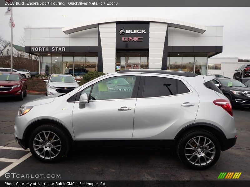 Quicksilver Metallic / Ebony 2018 Buick Encore Sport Touring