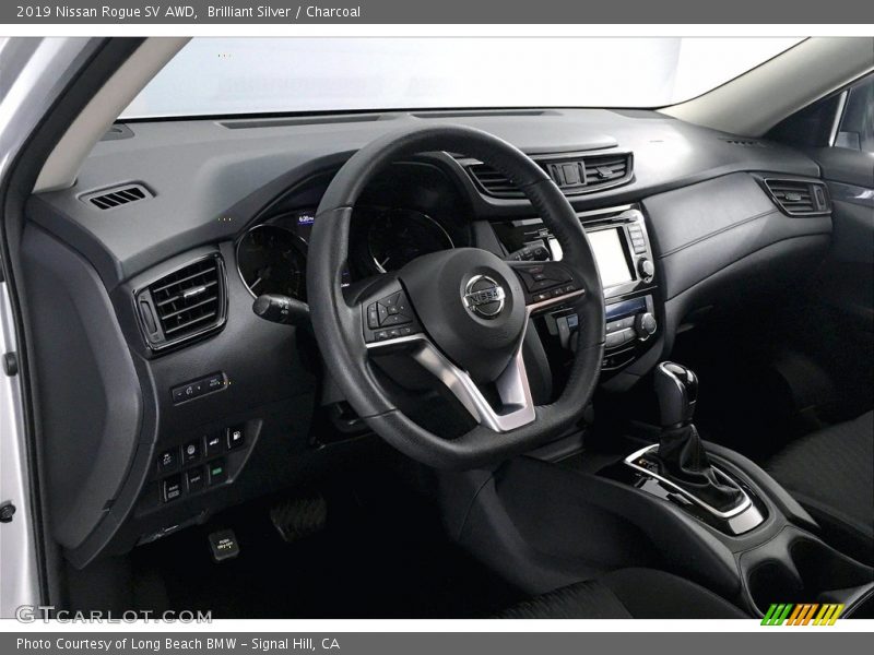 Brilliant Silver / Charcoal 2019 Nissan Rogue SV AWD