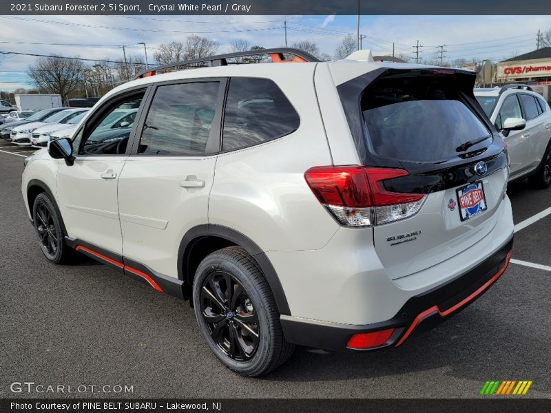 Crystal White Pearl / Gray 2021 Subaru Forester 2.5i Sport