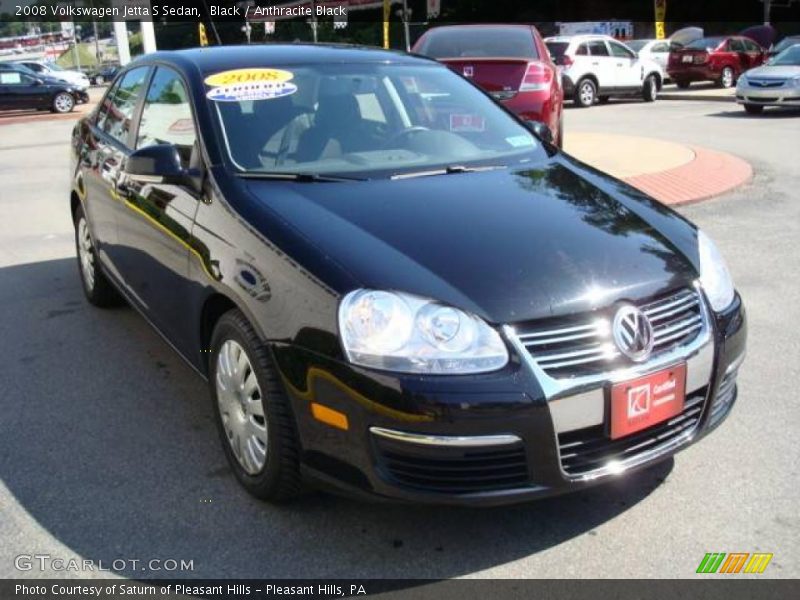 Black / Anthracite Black 2008 Volkswagen Jetta S Sedan