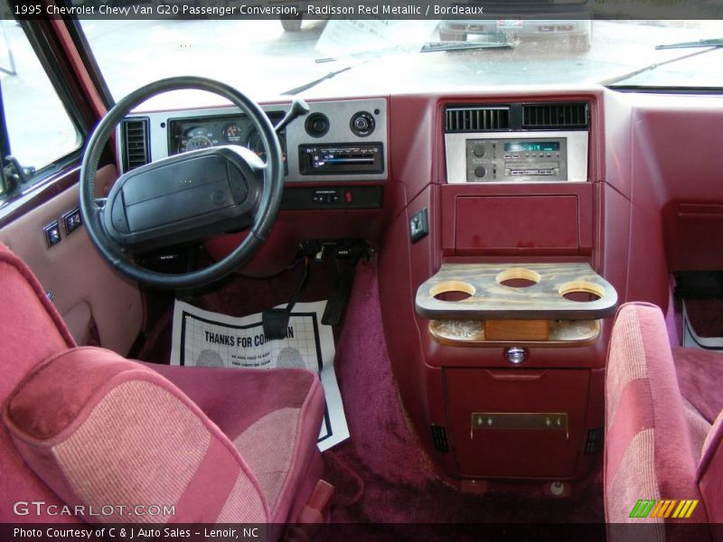 Radisson Red Metallic / Bordeaux 1995 Chevrolet Chevy Van G20 Passenger Conversion