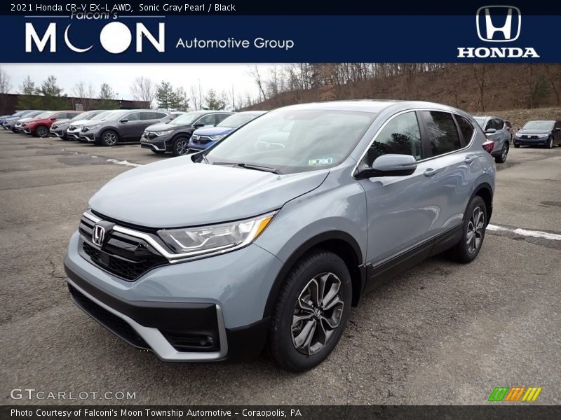 Sonic Gray Pearl / Black 2021 Honda CR-V EX-L AWD