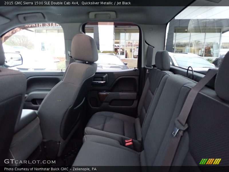 Quicksilver Metallic / Jet Black 2015 GMC Sierra 1500 SLE Double Cab 4x4