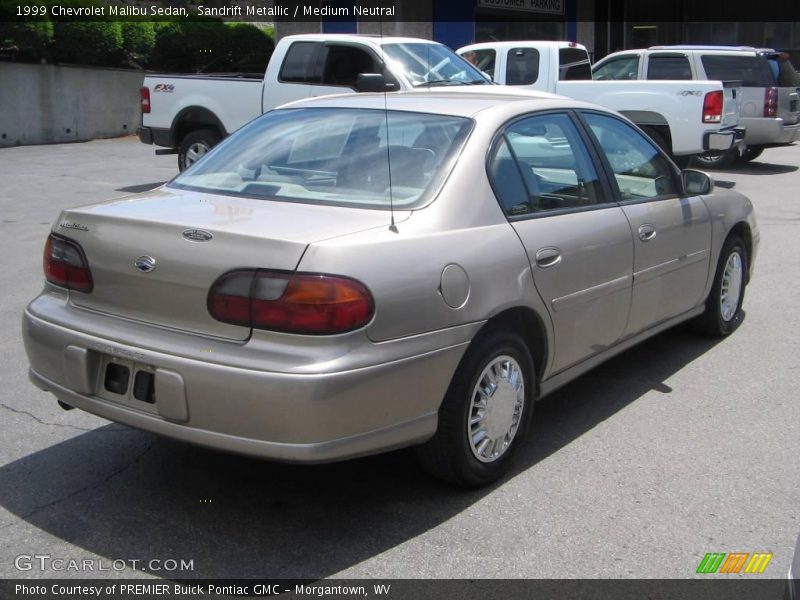 Sandrift Metallic / Medium Neutral 1999 Chevrolet Malibu Sedan