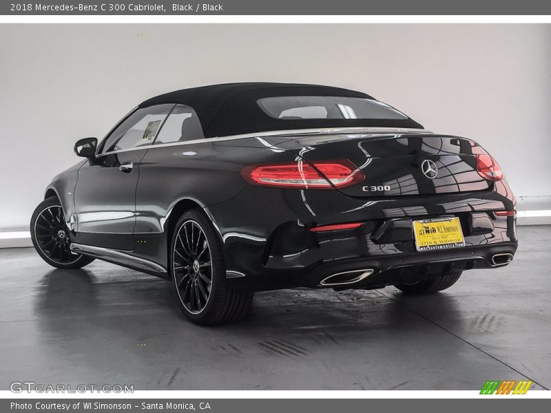 Black / Black 2018 Mercedes-Benz C 300 Cabriolet