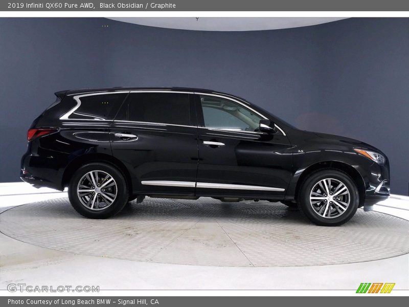 Black Obsidian / Graphite 2019 Infiniti QX60 Pure AWD