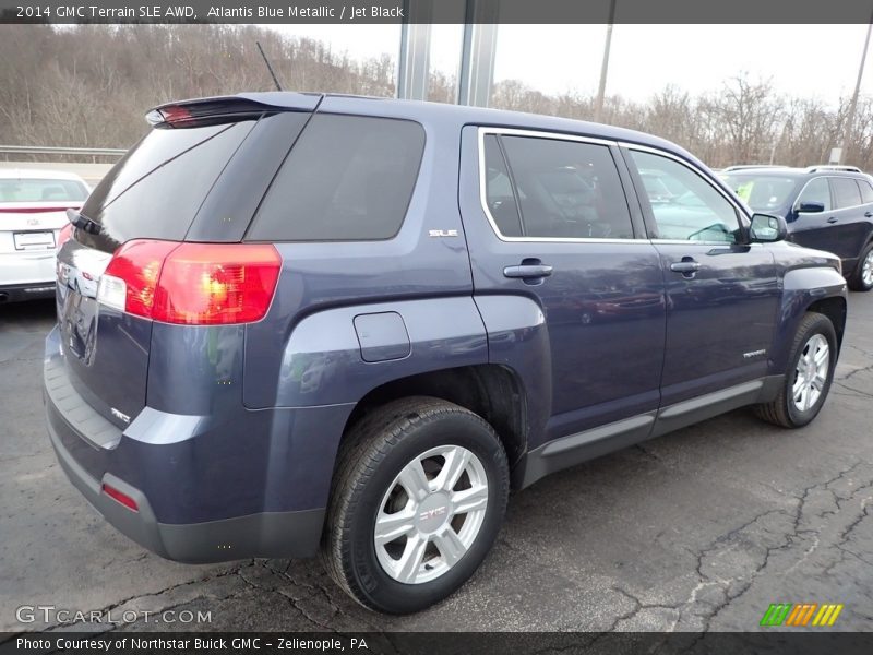 Atlantis Blue Metallic / Jet Black 2014 GMC Terrain SLE AWD