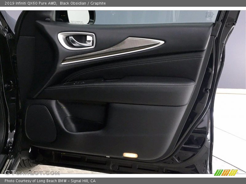 Black Obsidian / Graphite 2019 Infiniti QX60 Pure AWD