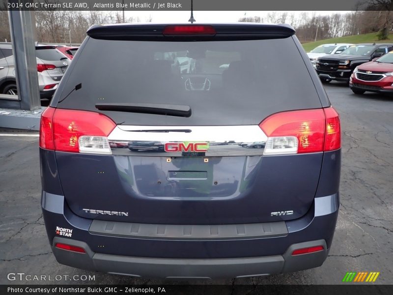 Atlantis Blue Metallic / Jet Black 2014 GMC Terrain SLE AWD